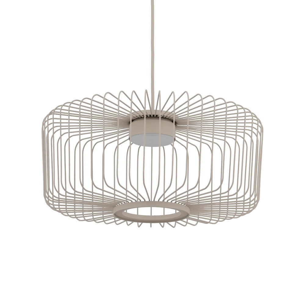 Lampe cage Kenai brun sable Ø 38cm