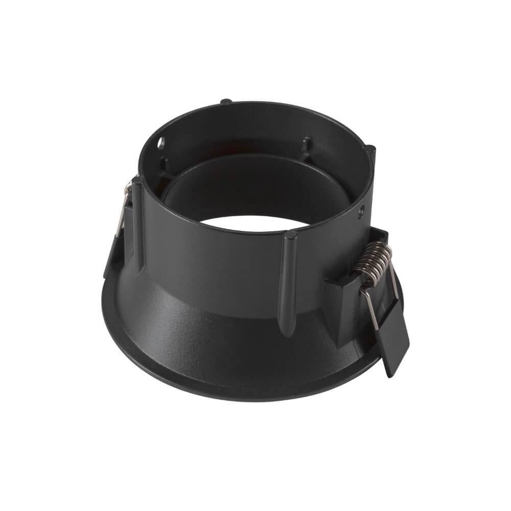 Anneau de montage New Tria 95 rond noir - sans raccord SLV 4024163277150