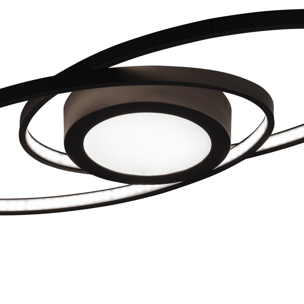 Plafonnier moderne Galaxy noir Trio 4017807446210