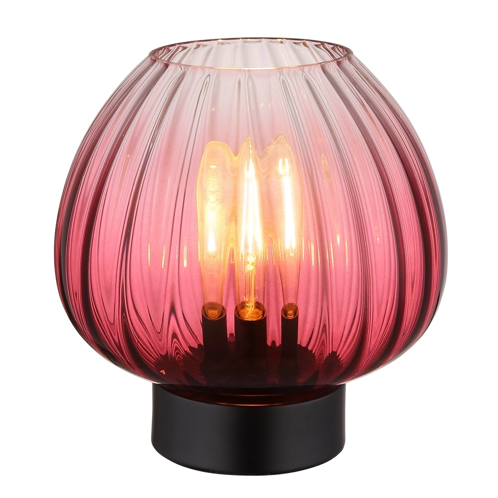 Lampe de table Solveig Verre rouge