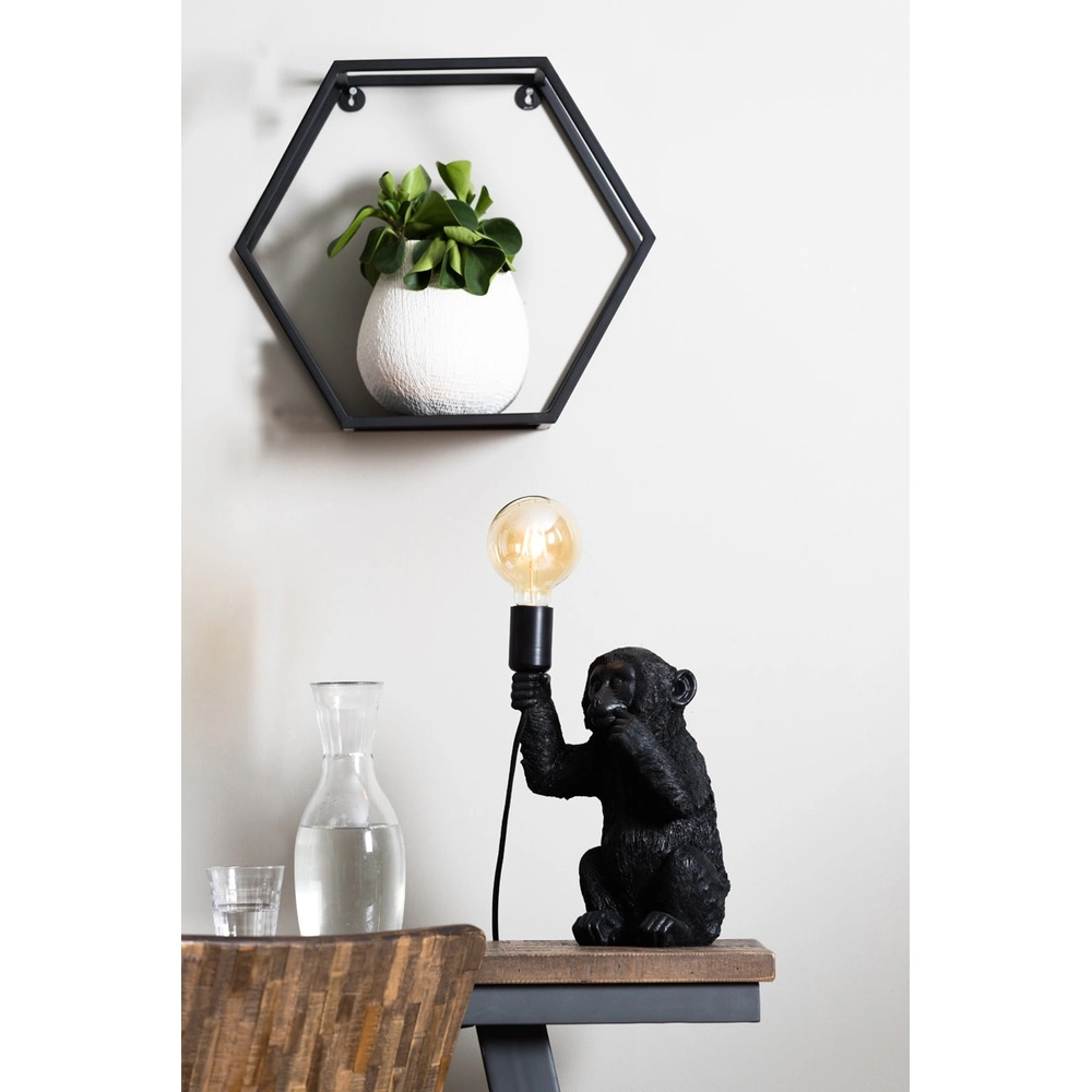 Singe lampe de table Monkey Noir Light & Living 8717807303495