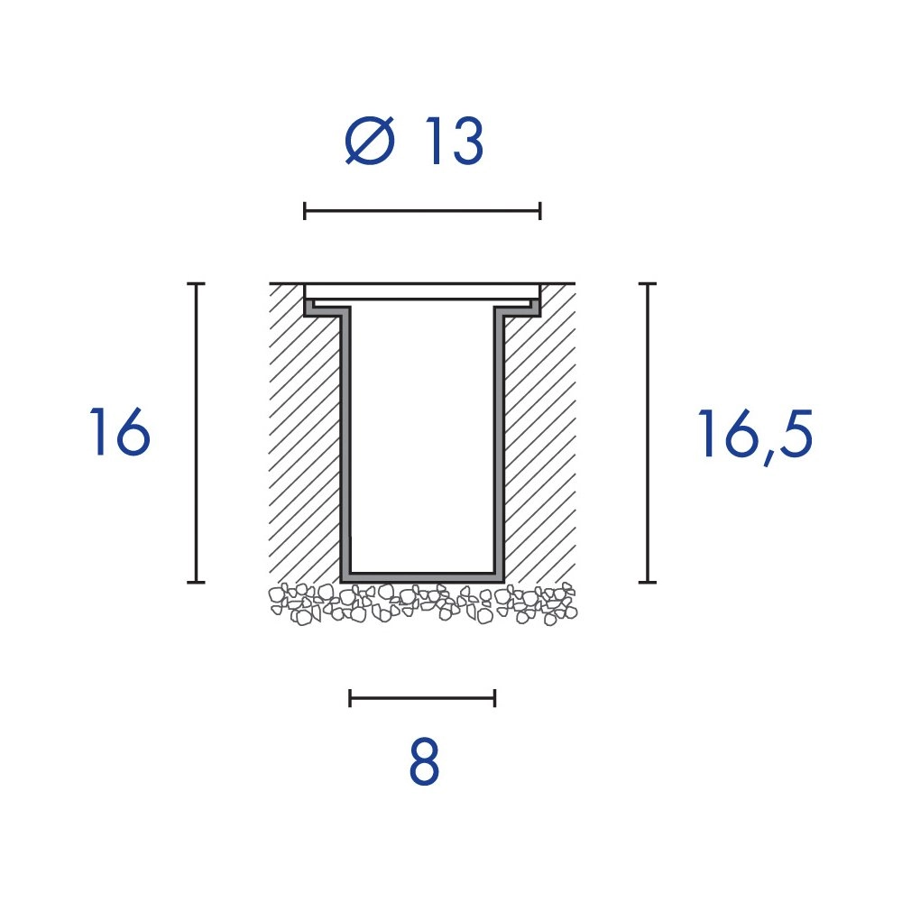 Spot pour le sol Dasar 80 SLV 4024163113366