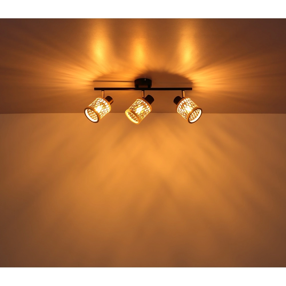Lampe murale Mali 3-noir clair avec capuchons Globo 9007371533718