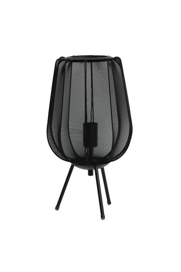 Lampe de table Bohème Plumeria noir Ø 25cm Light & Living 8717807651329