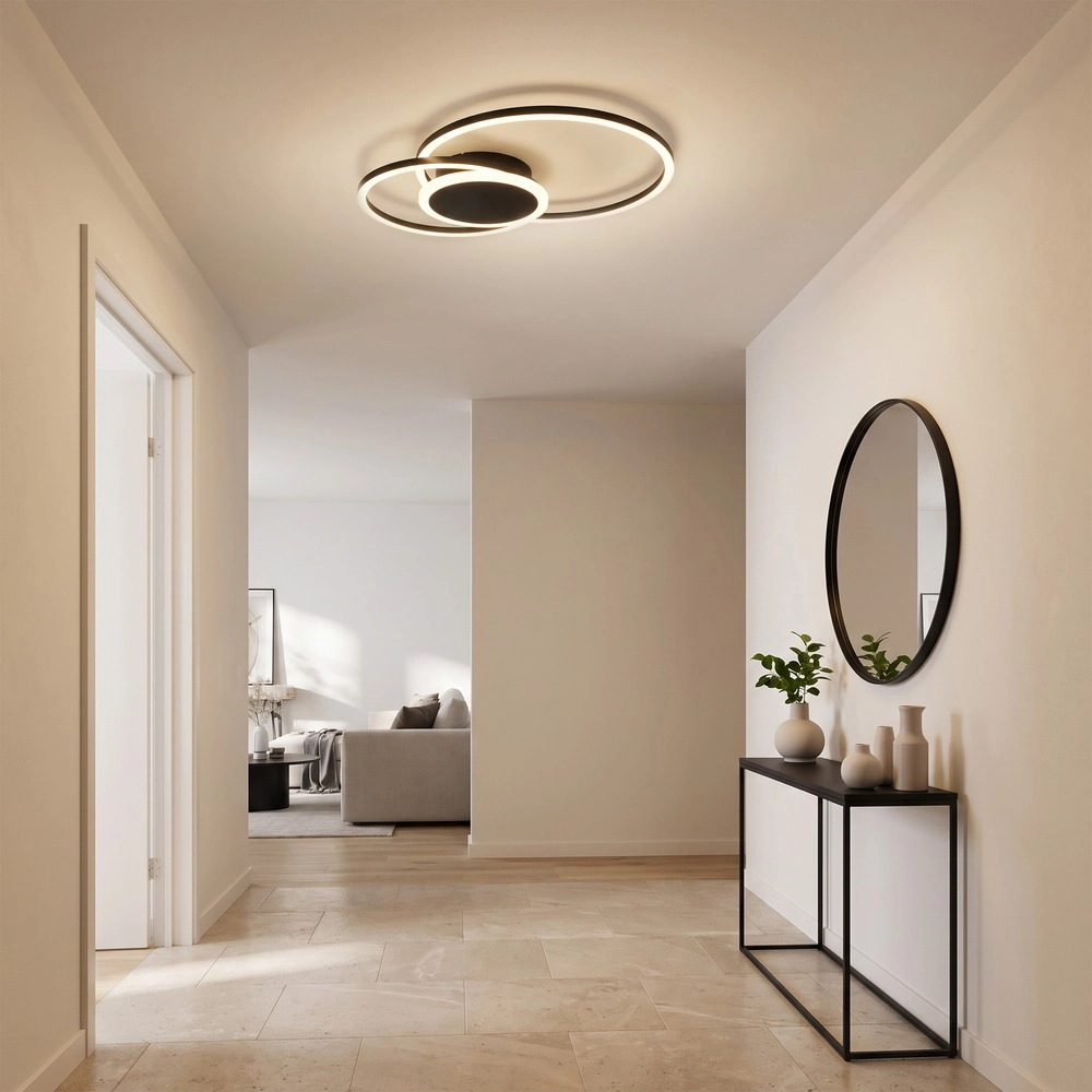 Lampe de plafond à design Amandolo 2 Noir Eglo 9008606391493