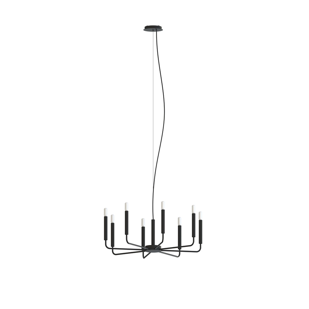 Lustre moderne Orto noir Ø 73cm