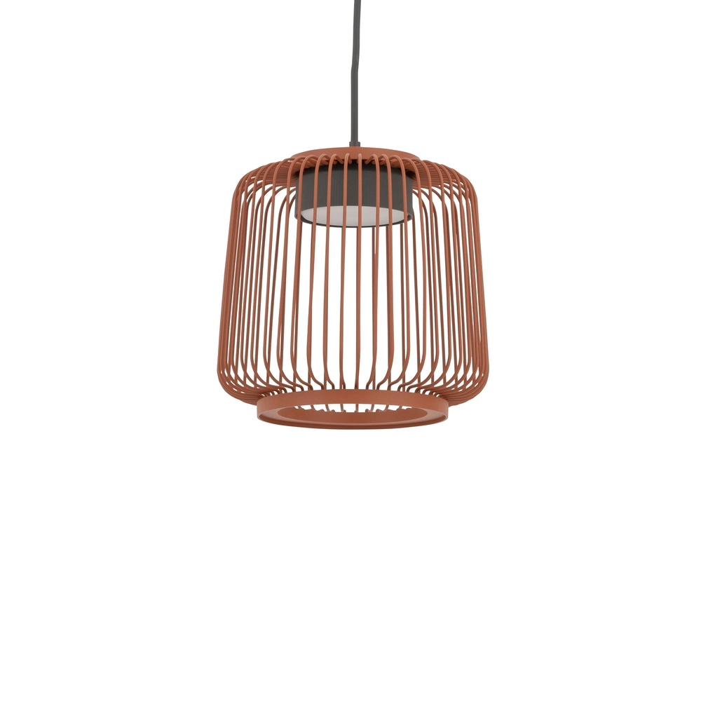 Lampe cage Kenai terre cuite Ø 18cm