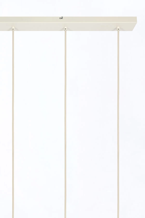 Suspension 5 lumières Bisho motif crème 1040cm Light & Living 8717807743321