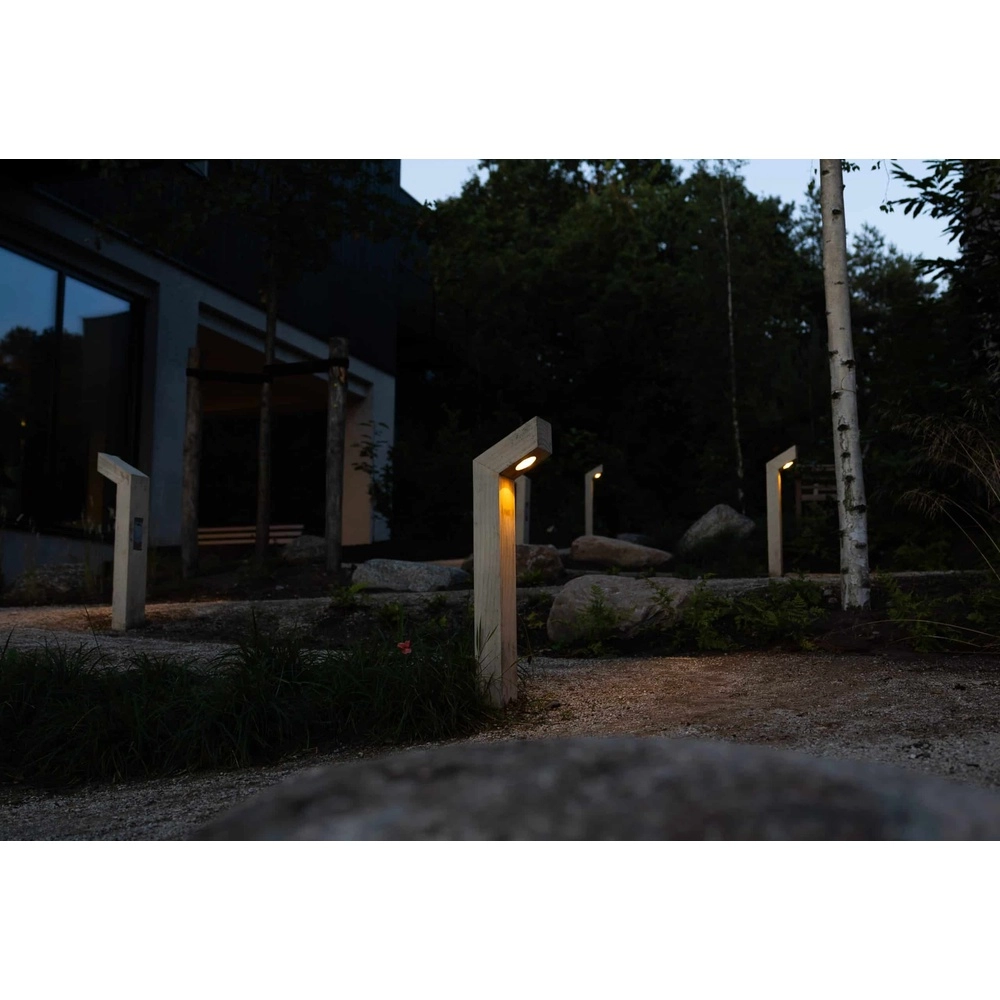 Éclairage de chemin en bois Punto Accoya - 100cm - 2700K Timberlab 8716803514041