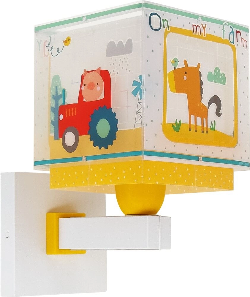Applique chambre d'enfant My Farm jaune avec du blanc Dalber 8420406634098