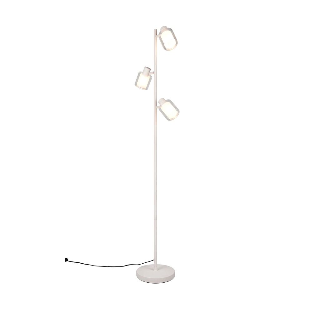 Lampe de pied Neralo Gris à 3 lumières