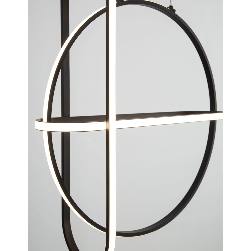 Suspension design Arte rond noir Lyora 5212017426048