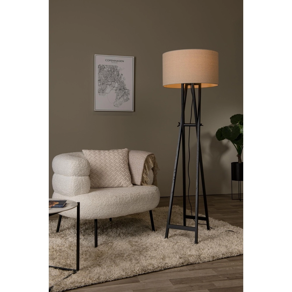 Lampe de pied Trafalgar Noir Lucide 5411212303424