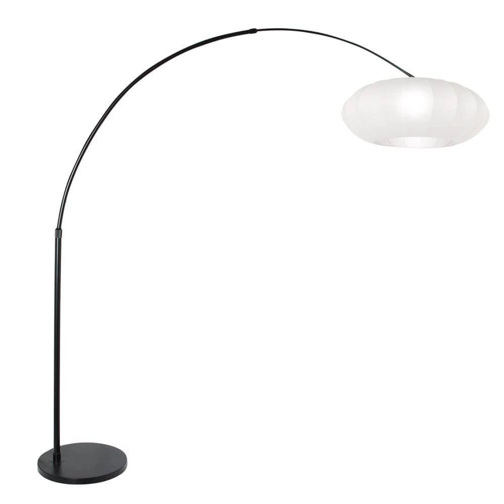 Lampe à arc Sparkled Light noir avec capuche blanche Steinhauer 8712746173123