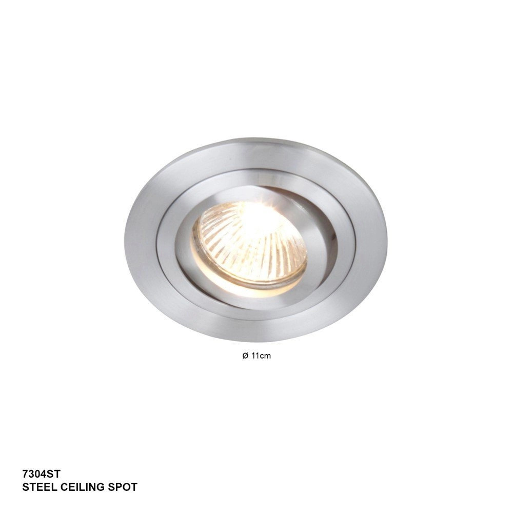 Spot encastrable Vespo Round 10 cm gris métallisé Steinhauer 8712746091885