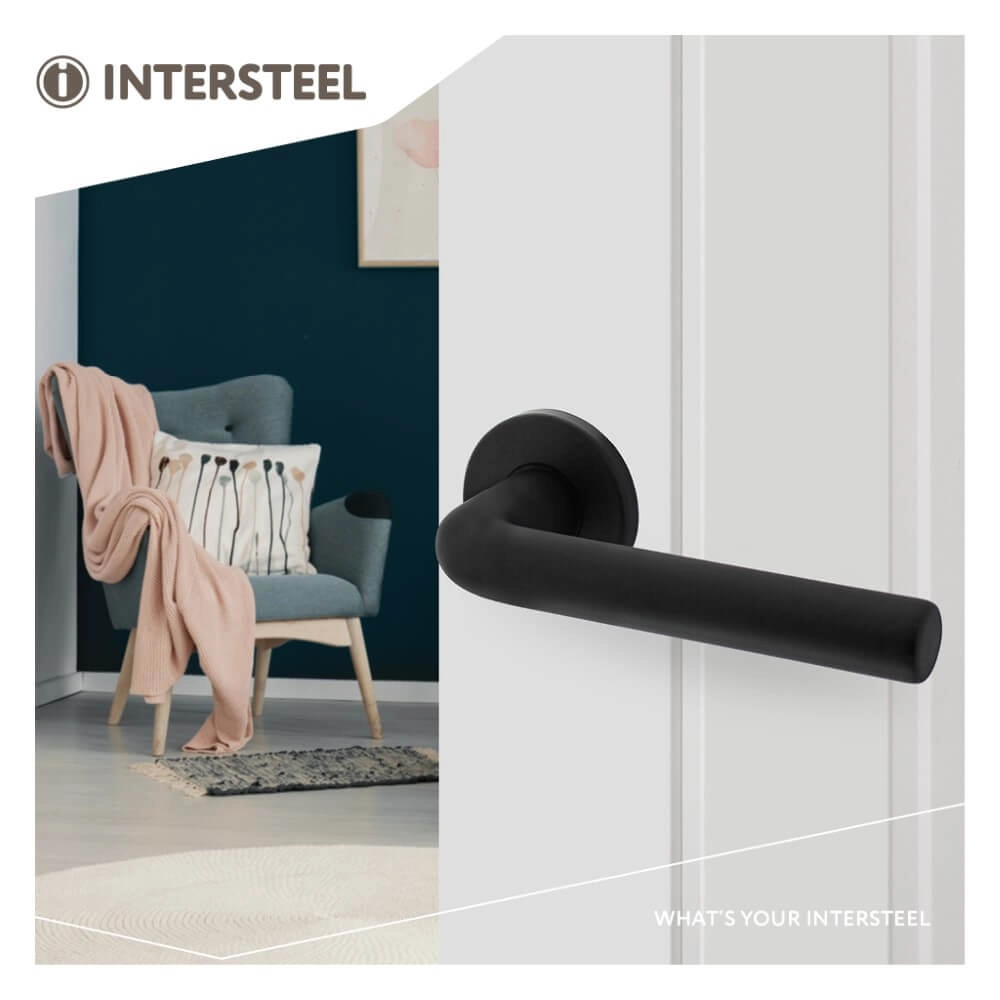 Poignée Derby aluminium noir Ø 5cm Intersteel 8714186505199