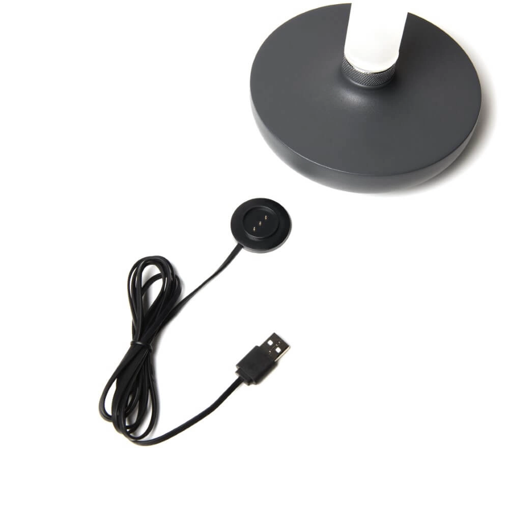 Lampe de table rechargeable Biarritz anthracite KonstSmide 7318308273730