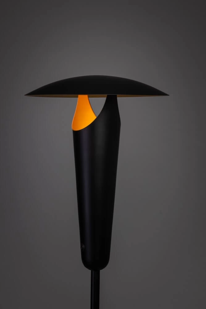 Lampe de table moderne The Britt noir avec de l'or ETH 8720195304432