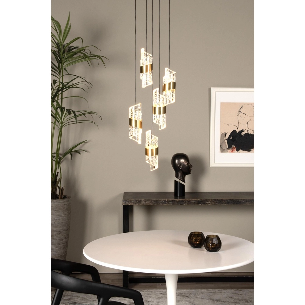 Lampe pendante de conception Kligande Rond or 5 lumières Lucide 5411212134622