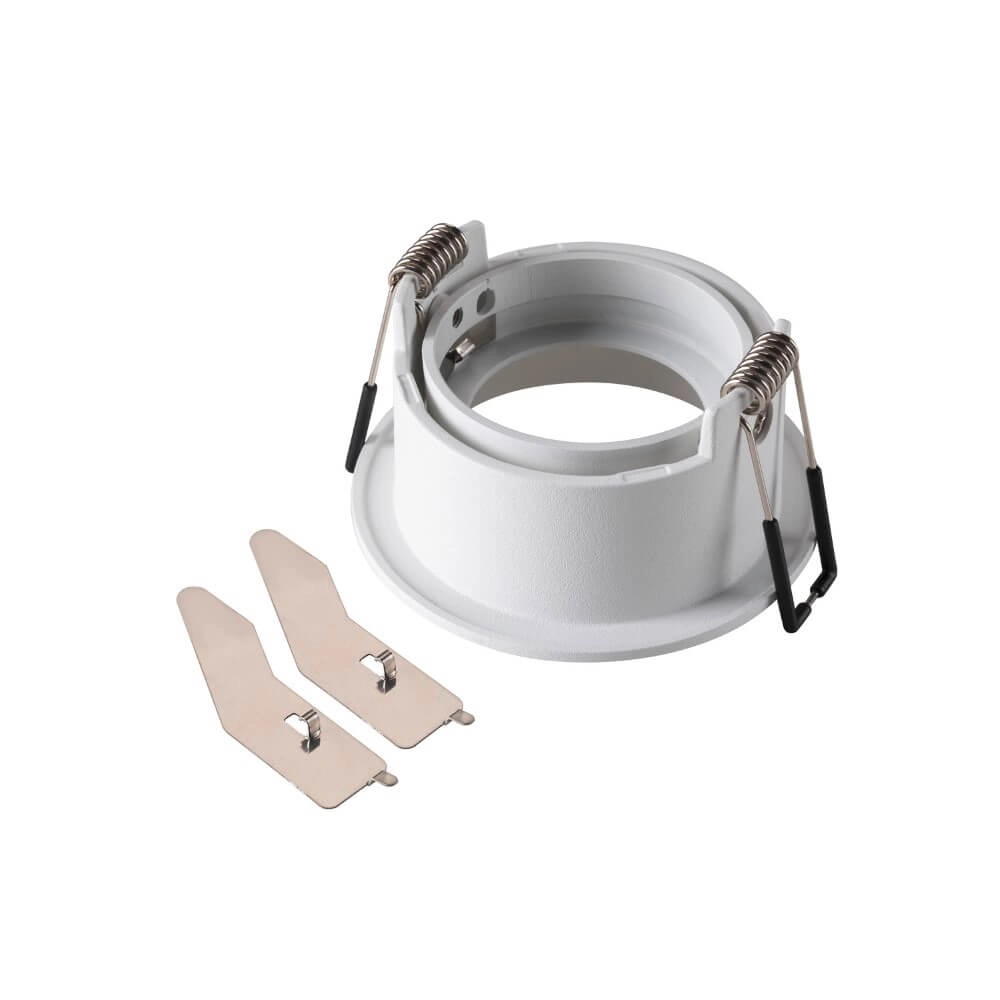 Anneau de montage New Tria 68 rond blanc - à encastrer - sans raccord SLV 4024163277143