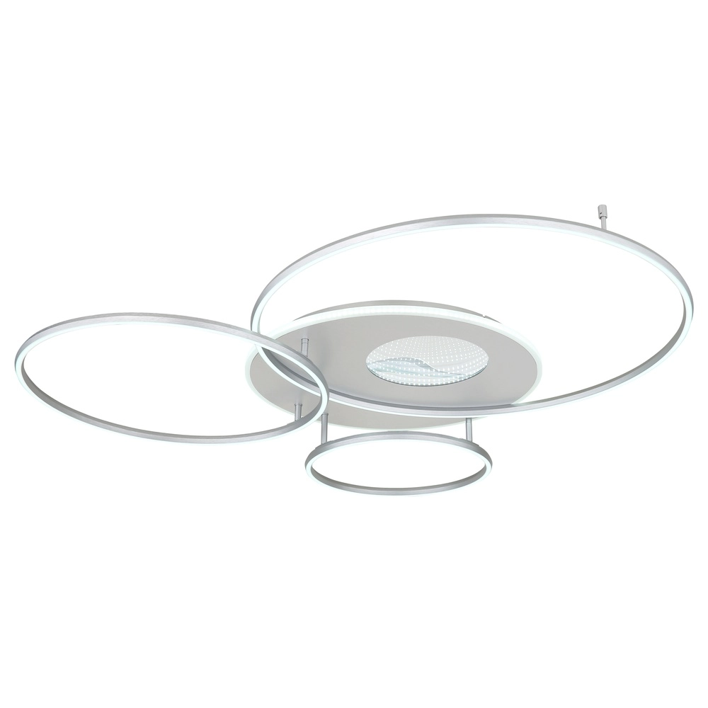 Lampe de plafond moderne Invertina Gris argenté 126 cm Globo 9007371468836