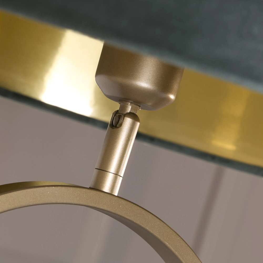 Lampadaire Modish bronze avec capuchon vert Searchlight 5053423307633