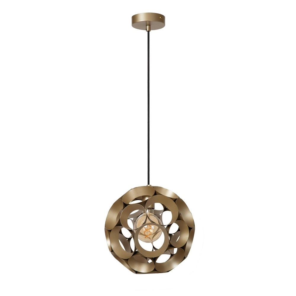 Lampe pendante unique Hannelore Ø 30 cm d’or