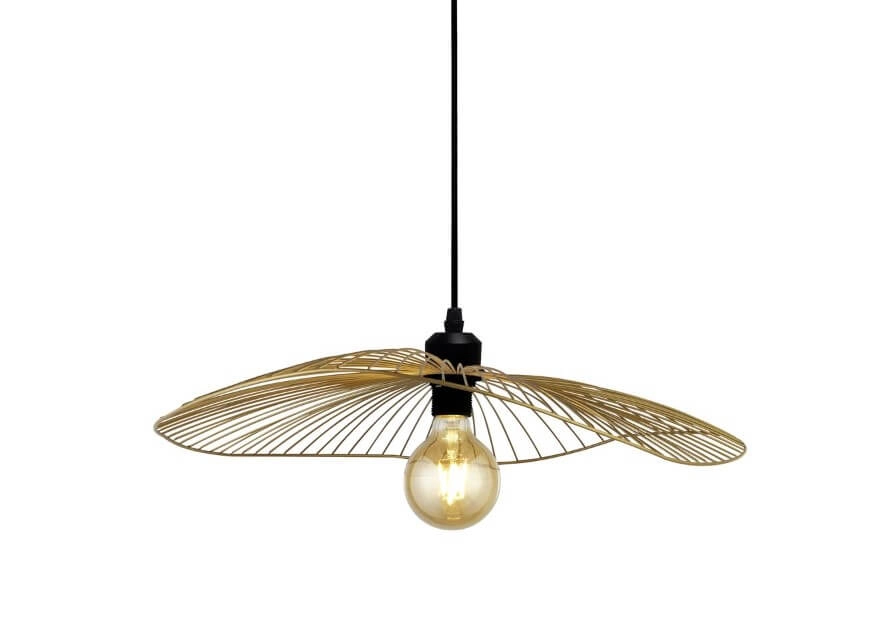 Lampe suspendue Wave conception noire