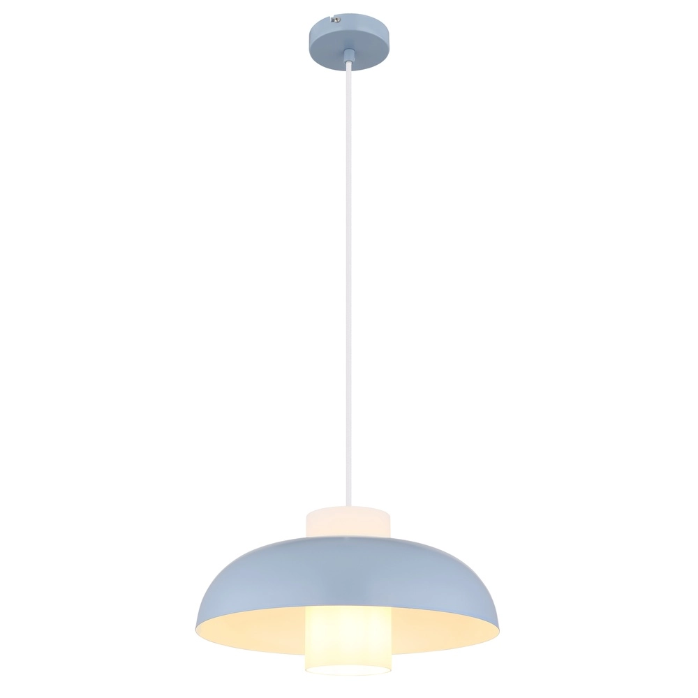 Lampe pendante moderne Lowe bleu Ø 38cm
