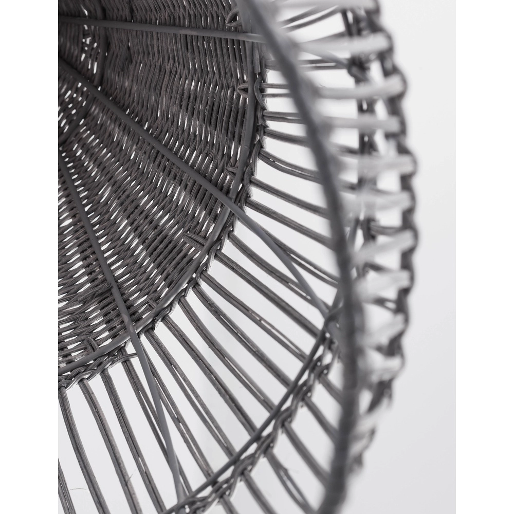 Suspension grise Destin rotin Ø 42cm Lyora 5212017416681