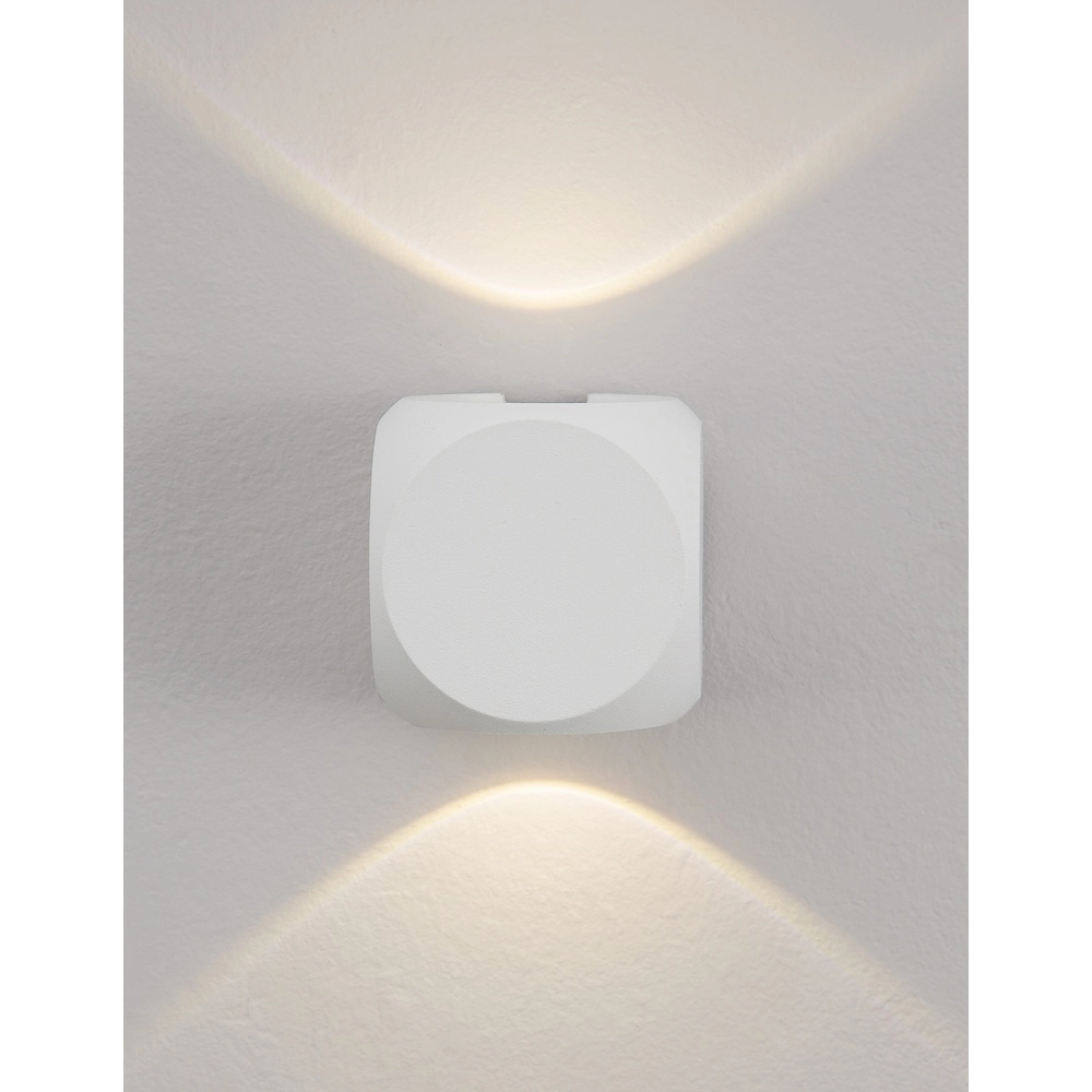 Applique murale unique Zari 2 lumières blanches