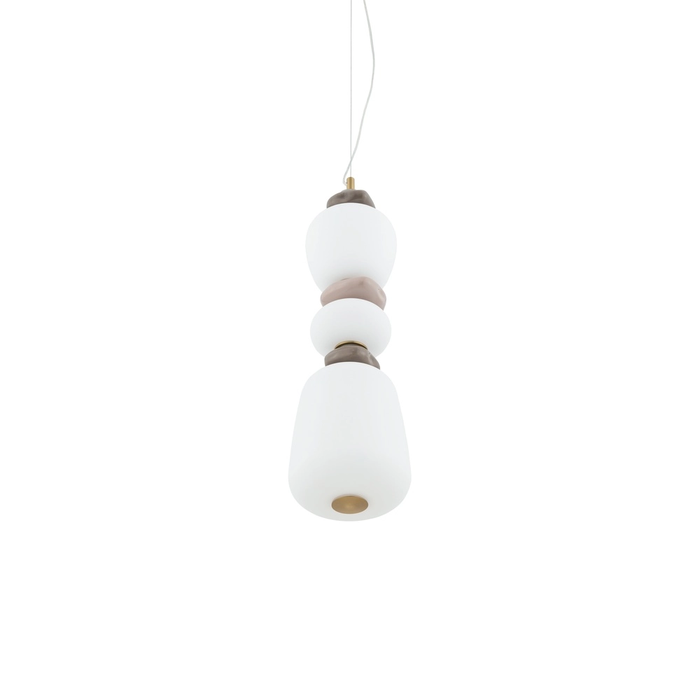 Lampe suspendue Ceramic Led céramique et verre Ø 17cm Lyora 5903139117012