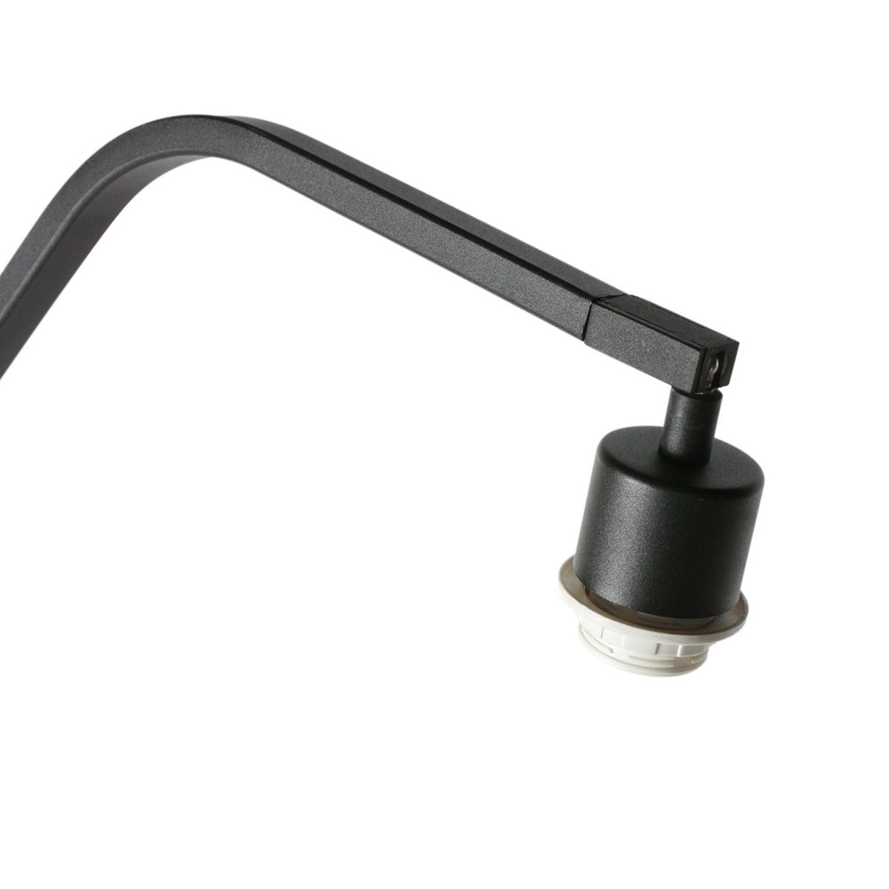 Lampe à arc ZigZag avec rotin et capot noir Steinhauer 8712746183054