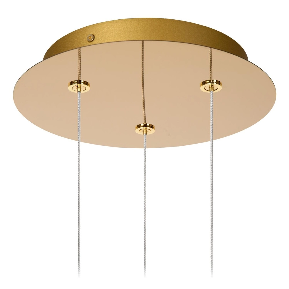 Lampe pendante dorée Cintra Loft 3-lights Lucide 5411212134394