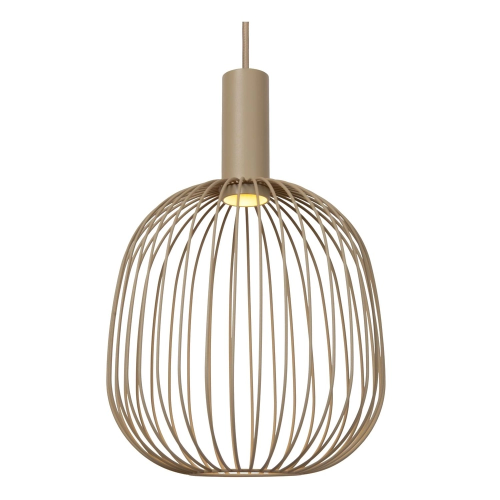 Lampe pendante à 3 lampes Esterel mini GU10 marron sable Lucide 5411212212337