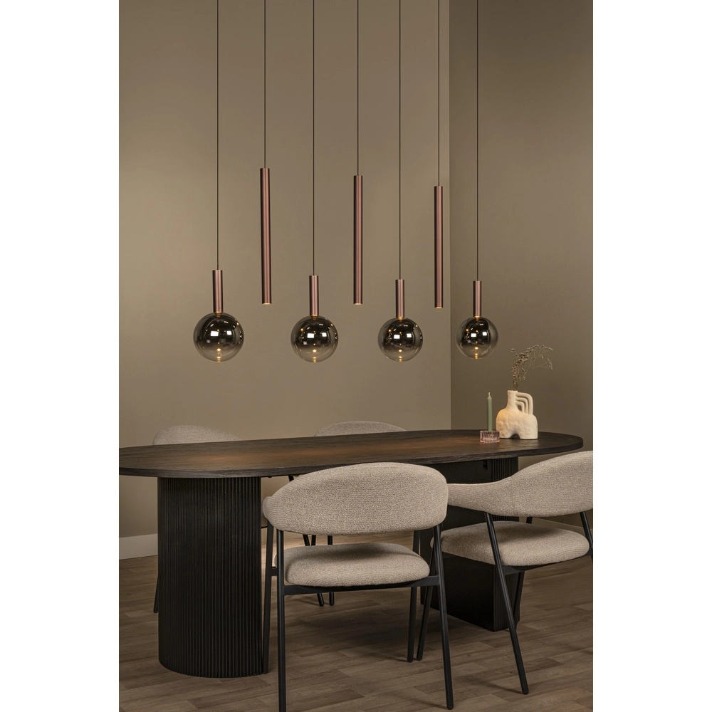 Lampe pendante de conception Jasmine Double feux en cuivre Premium by Lucide 5411212741295
