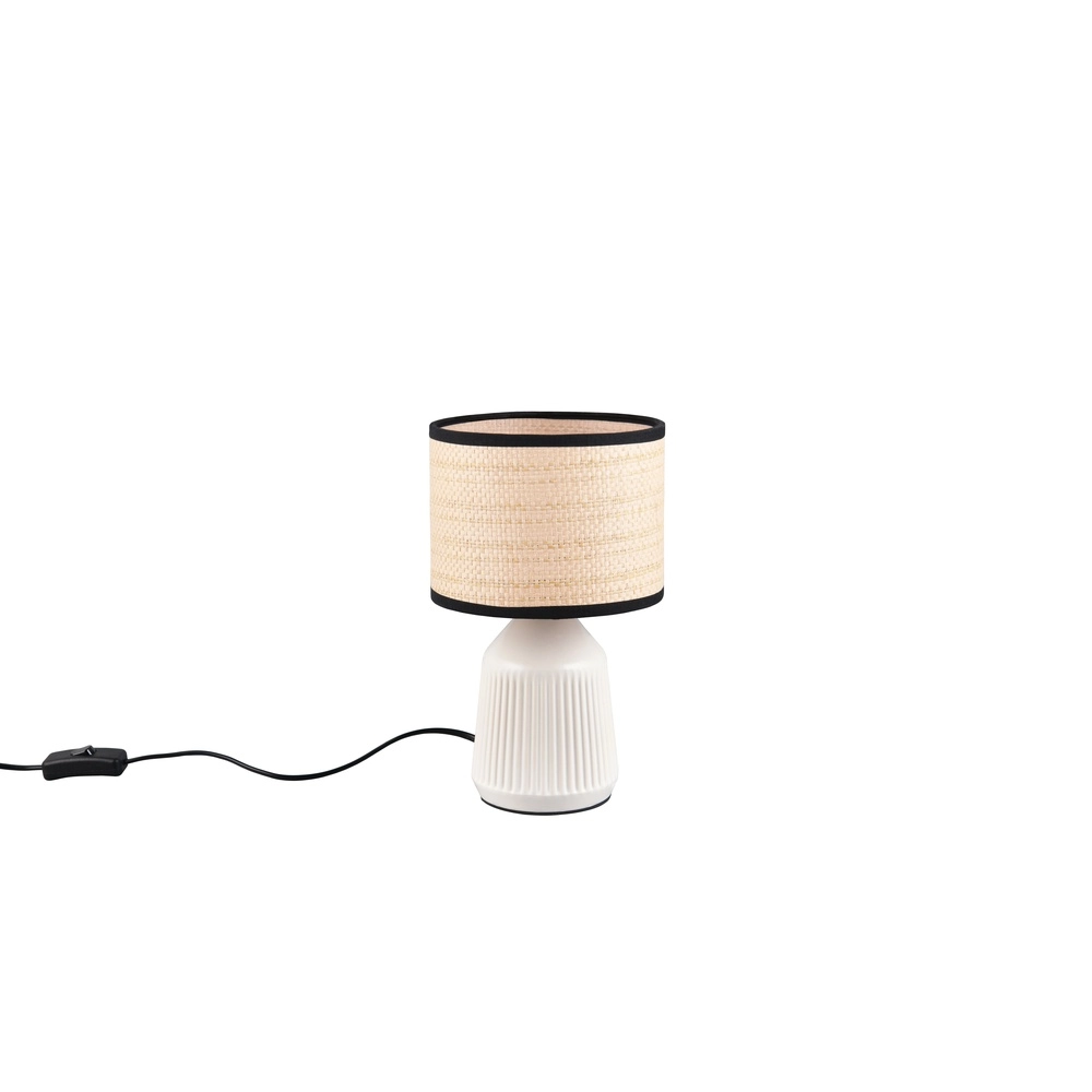 Lampe de table Formentera Ø 16 cm de blanc Trio 4017807692105