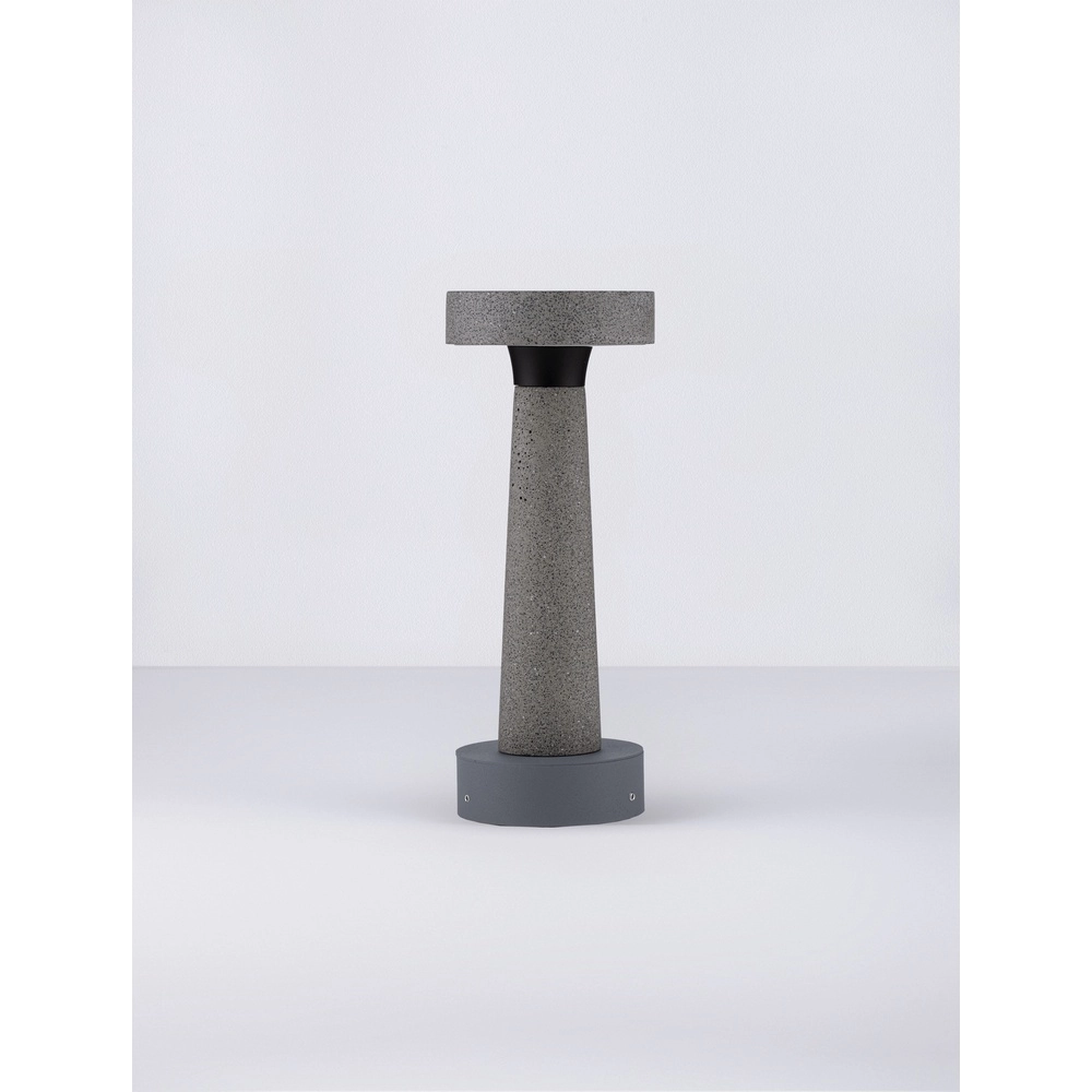 Lampe de jardin Cram gris béton 30cm Lyora 5212017454676