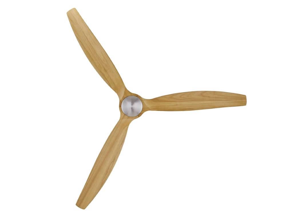 Ventilateur de plafond en bois et acier inoxydable Airfusion Akmani Ø152cm Beacon 9333509103981