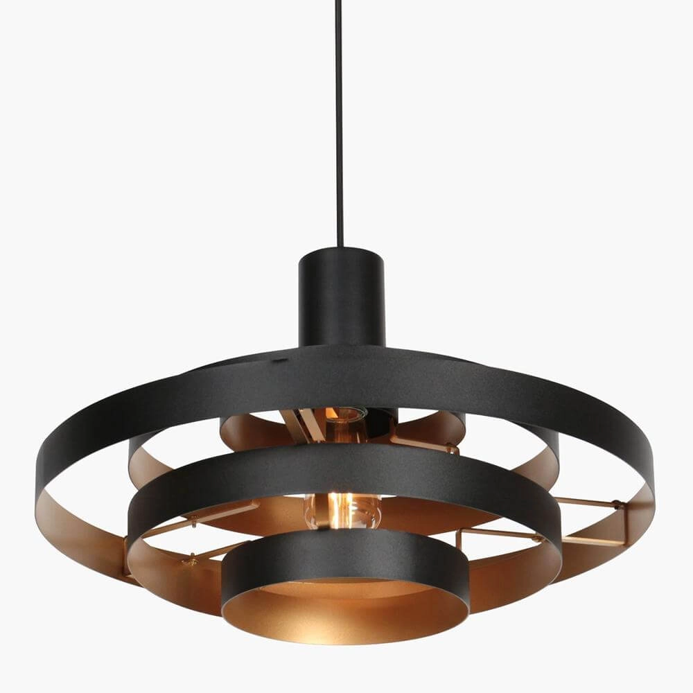 Suspension design Halo Cirque noir Ø 50cm Steinhauer 8712746178333