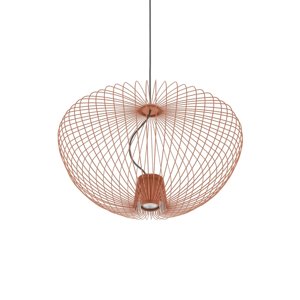 Lampe cage Pumpkin terre cuite Ø 54,5 cm Lyora 5903139114950