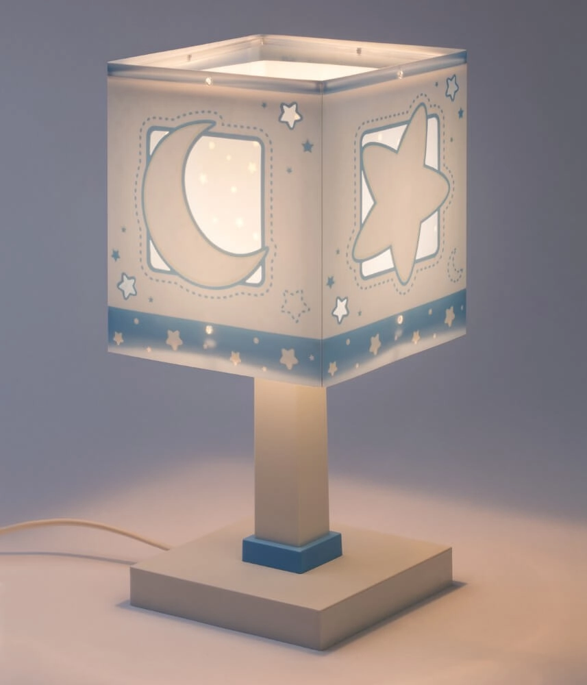 Lampe de table pour chambre d'enfant Moonlight bleu doux Dalber 8420406000381