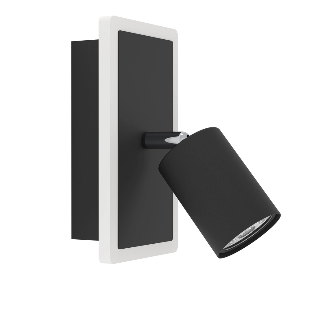 Spot mural en LED Rimbocchi 1 Noir - Orientable
