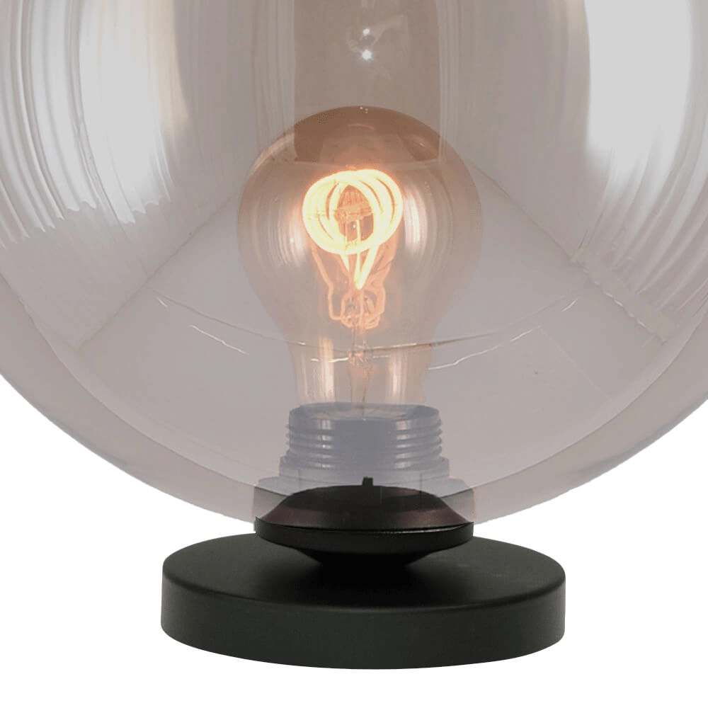 Lampe de table Bella 2 avec verre doré Ø 25 cm Masterlight 8718121340784