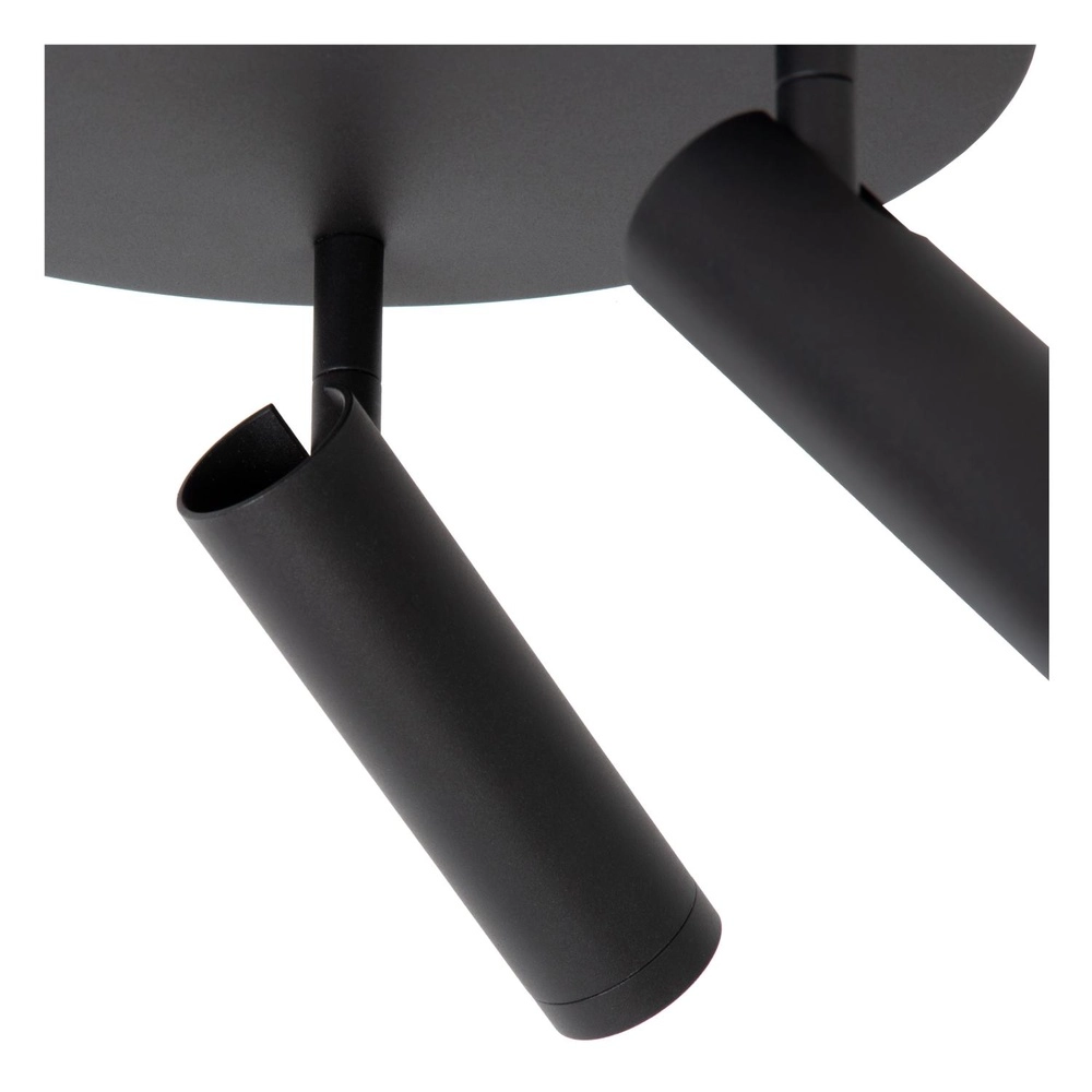 Lampe de plafond élégante Grado Noir à 3 lumières Lucide 5411212221681