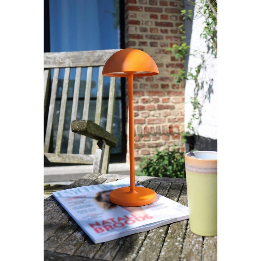 Lampe de table rechargeable Joy IP54 orange Lucide 5411212151988
