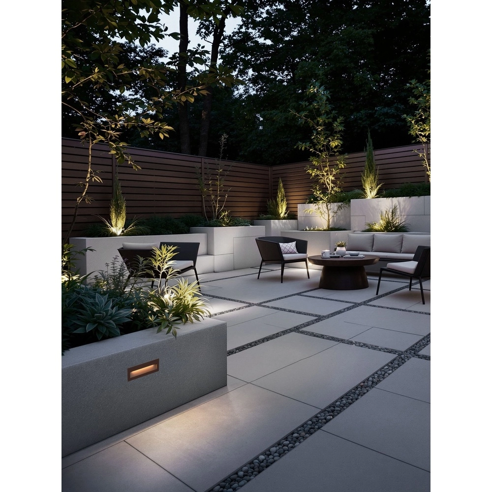 Lampe murale encastrée Drat Brun rouille Lyora 5212017498038
