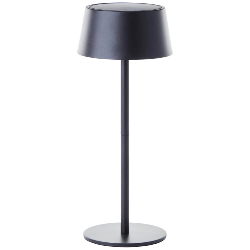 Lampe de table design noire Picco sur la batterie Brilliant 4004353437717