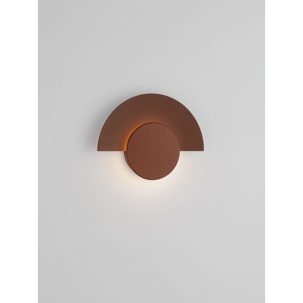 Lampe murale moderne Gloo brun rouille - 2700K Lyora 5212017497260