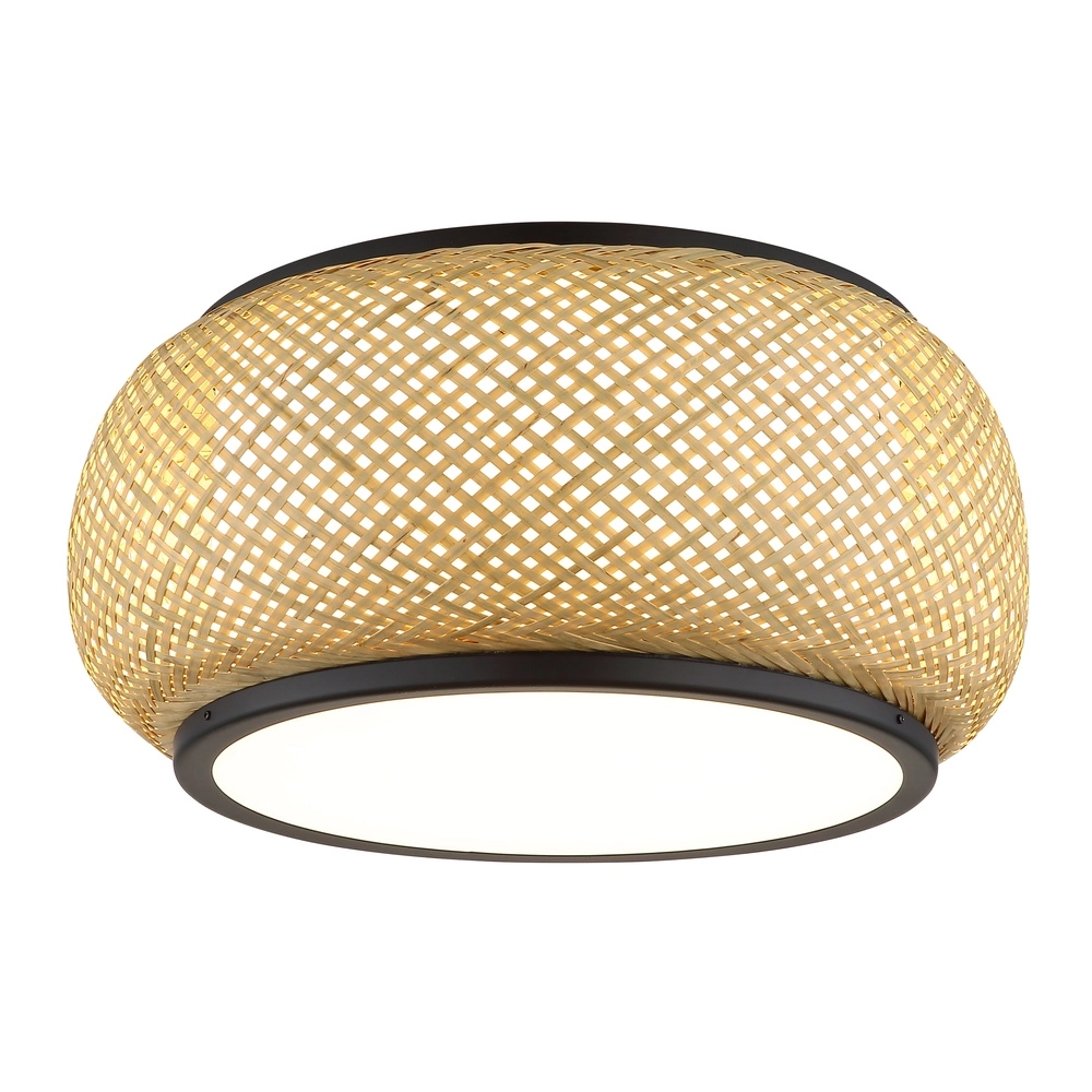 Lampe de plafond Bambora avec du bambou Ø 38 cm